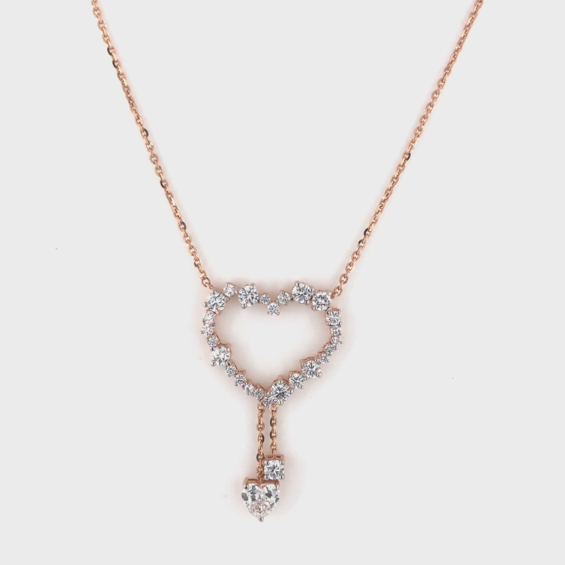 La DiaMantés | Diamond Heartfall Pendant
